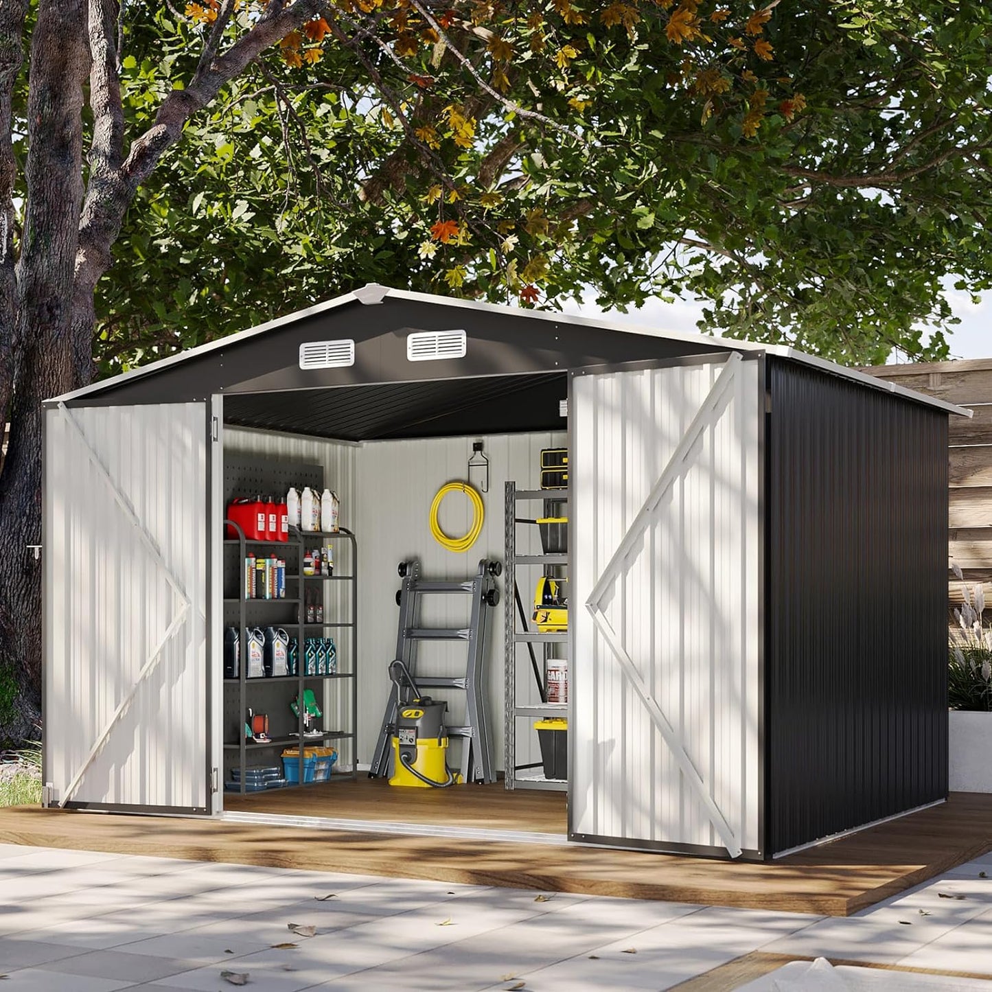 Metal Storage Shed House with Air Vent