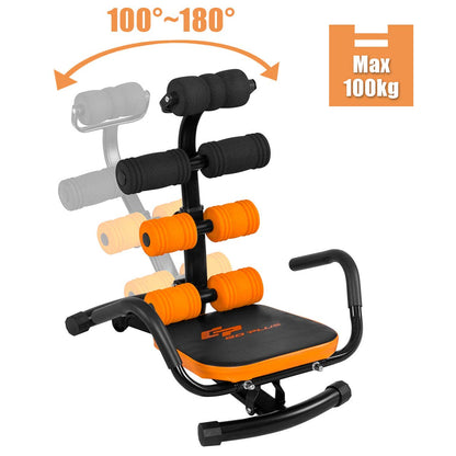 Goplus Core & Abdominal Trainers, Twister Trainer Ab Exercise Machine Height Adjustable