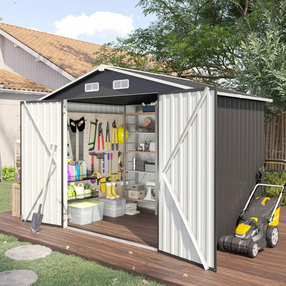Metal Storage Shed House with Air Vent