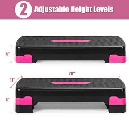 Step Platform, 26 Adjustable Aerobic Exercise Step Deck