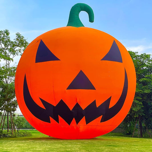 Giant 20Ft-40Ft Inflatable Halloween Pumpkin with Blower, Outdoor Yard Decoration
