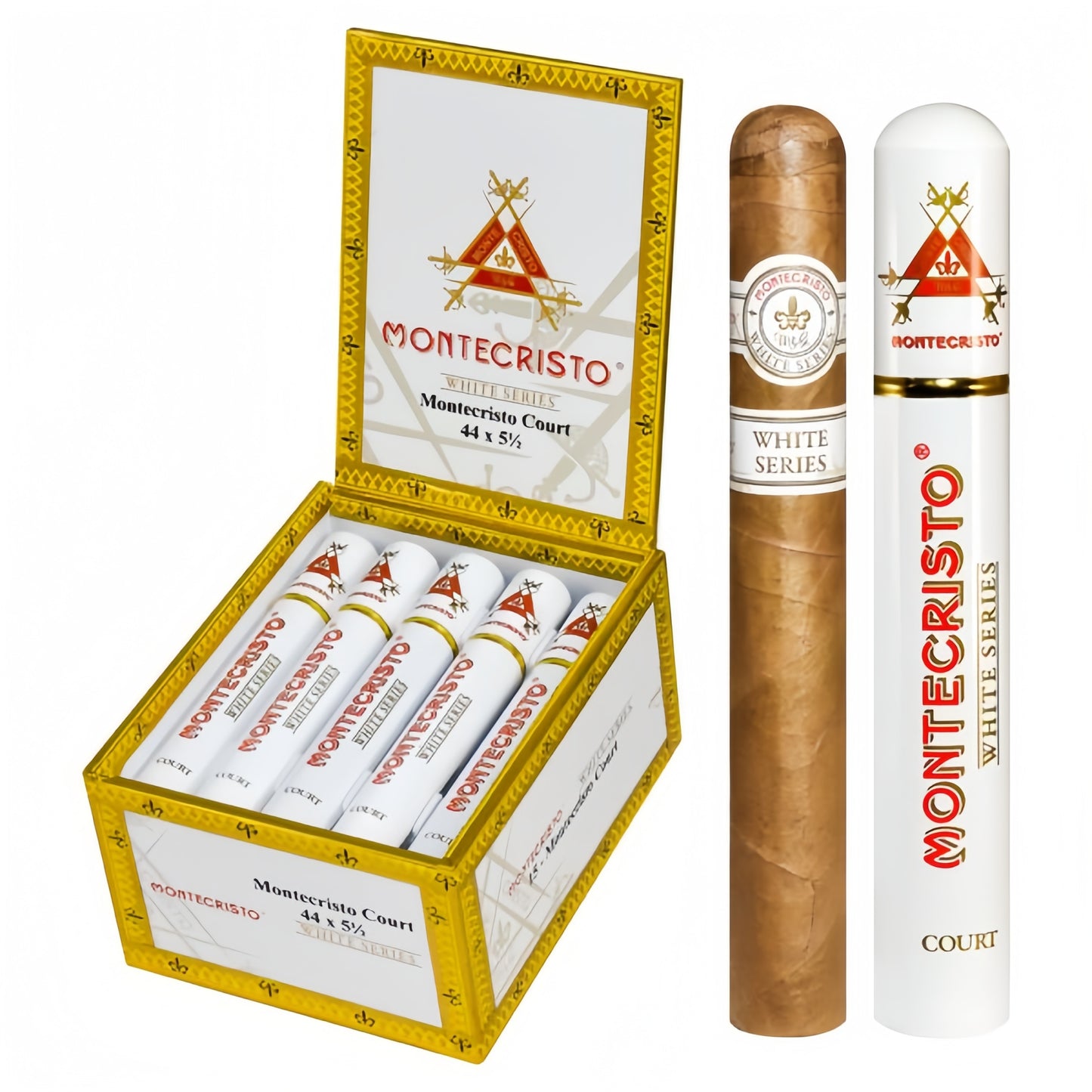 Altadis Montecristo White Court Tubes Box