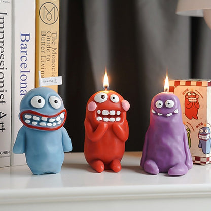 Wholesale Mini Funny Novelty Handmade Halloween Aromatherapy Cute Monster Shape Scented Candles