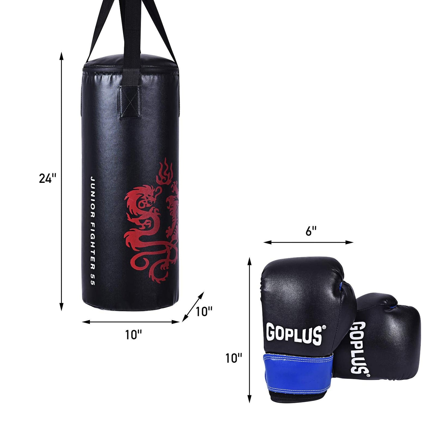 Punching Bag Set for Kids,Filled Heavy Kick Boxing with Gloves
