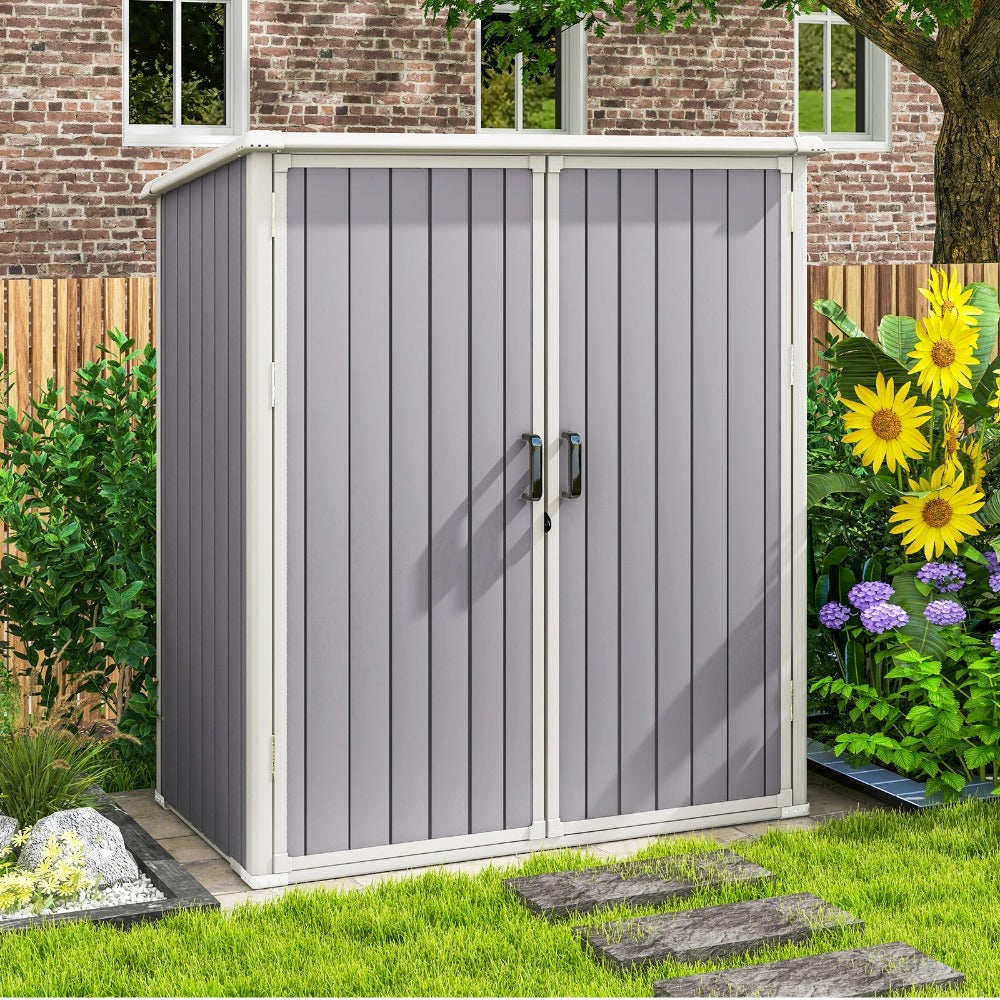 Resin Lean To Storage Shed with Floor