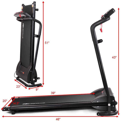 Compact Folding Treadmill for Home, Superfit Electric Walking Running Machine