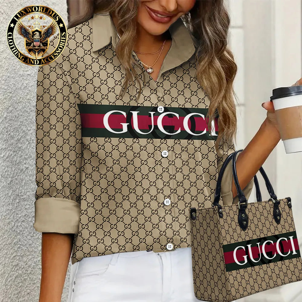 GUCCI Limited Edition Casual Shirt 💖 Handbag For Gorgeous Women LUX-NCY+F76-0000I9KT2YIG