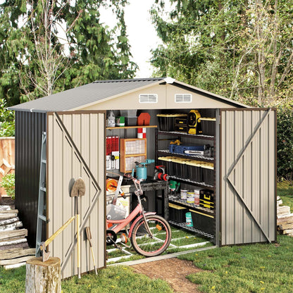 Metal Storage Shed House with Air Vent