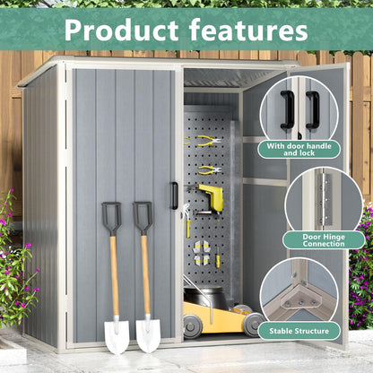 Resin Lean To Storage Shed with Floor