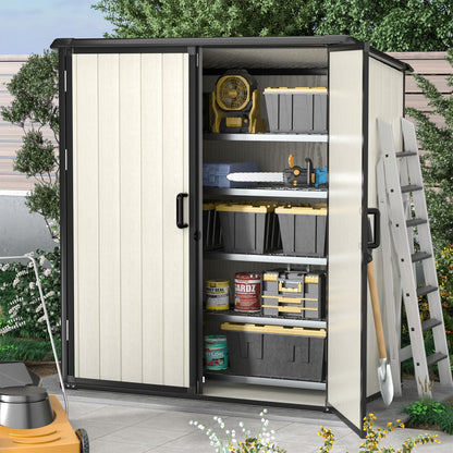 Resin Lean To Storage Shed with Floor