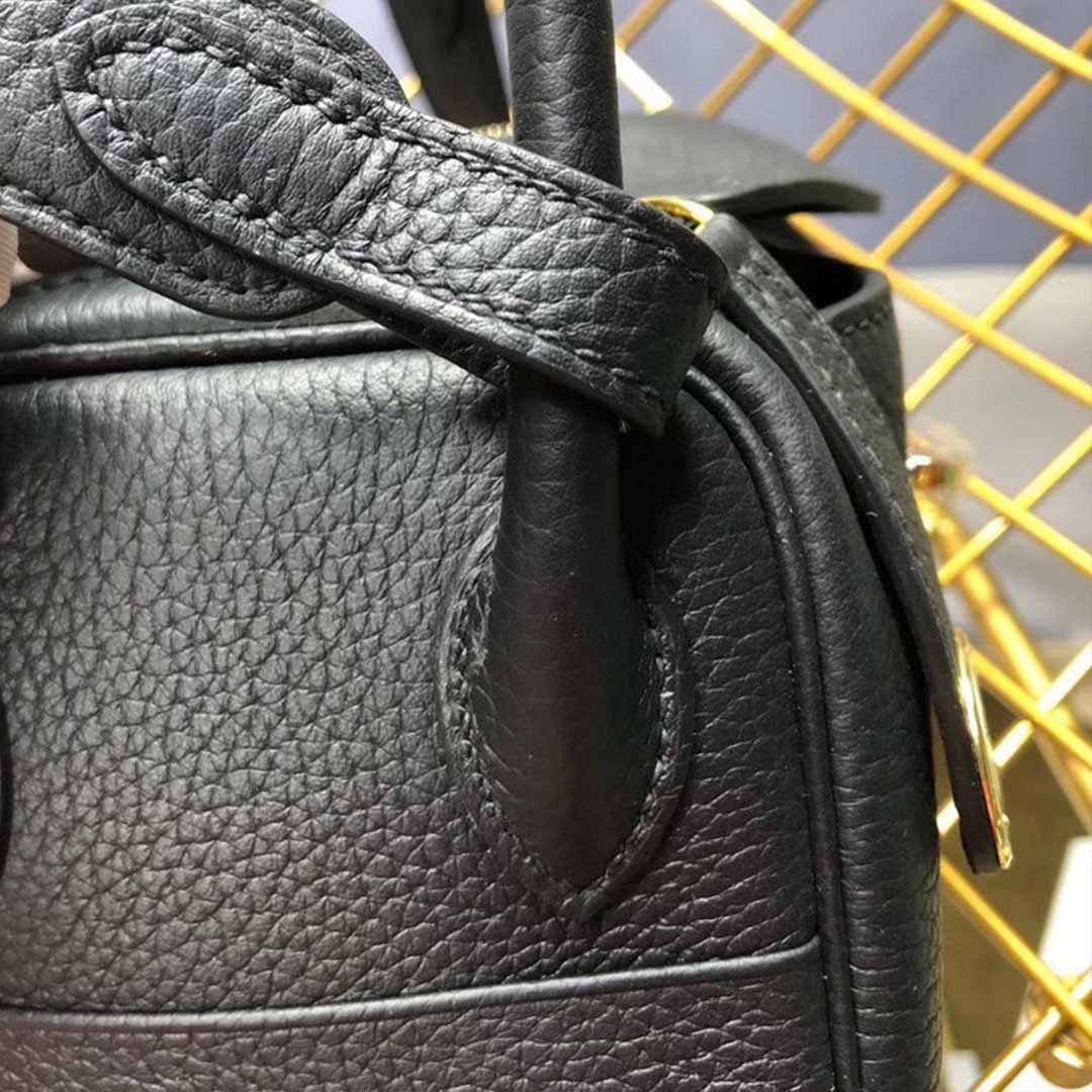 Hermes Goyard AAA-Lindy mini bag H079086CK37 BLACK/RED/GREY