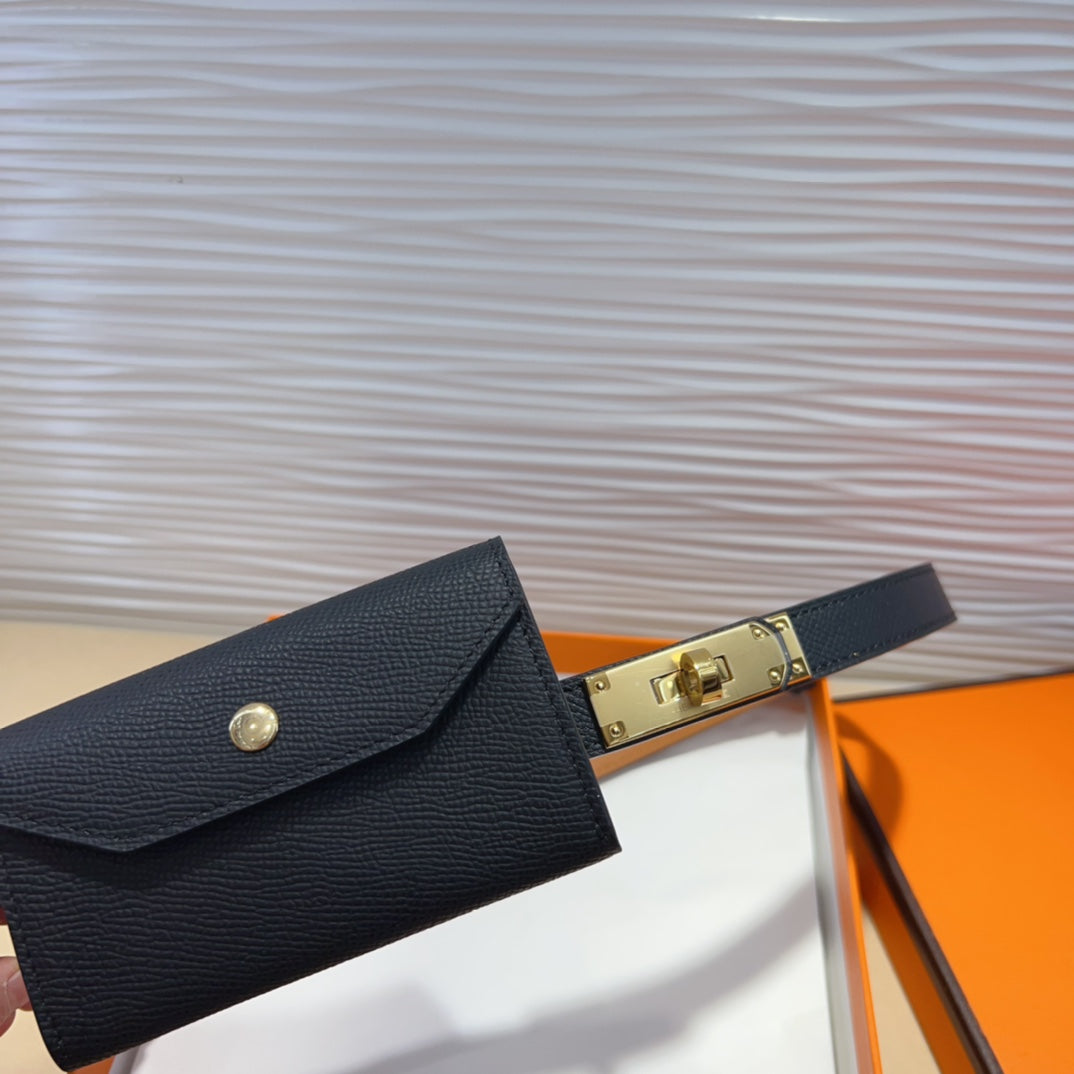 Hermes Goyard Kelly Pocket 18 Belt black