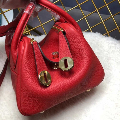 Hermes Goyard AAA-Lindy mini bag H079086CK37 BLACK/RED/GREY