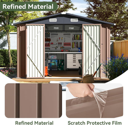Metal Storage Shed House with Air Vent