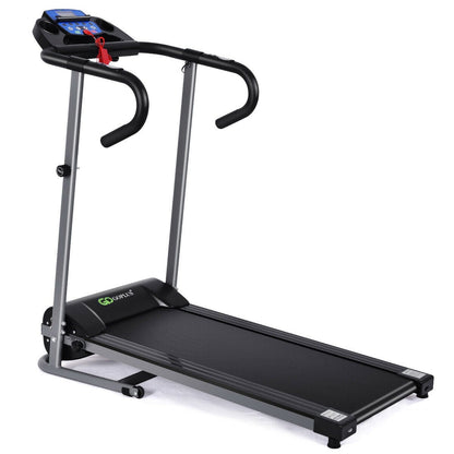 Electric Folding Treadmill with LCD Display and Heart Rate Sensor