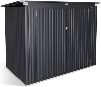 Metal Trash Shed with Lockable Door