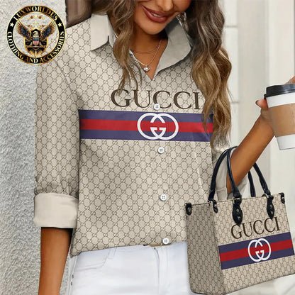 GUCCI Limited Edition Casual Shirt 💖 Handbag For Gorgeous Women LUX-NCY+F76-0000FN5FJKPL
