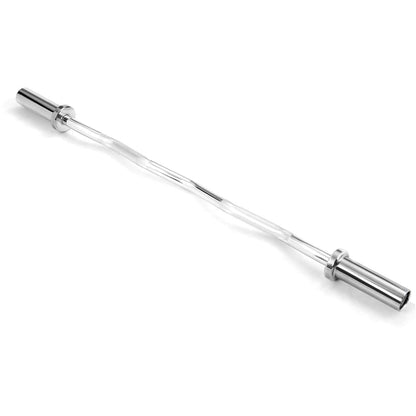 400Lbs Olympic EZ Curl Bar for Strength Training, 48 Solid Steel Barbell Weight Lifting Bar