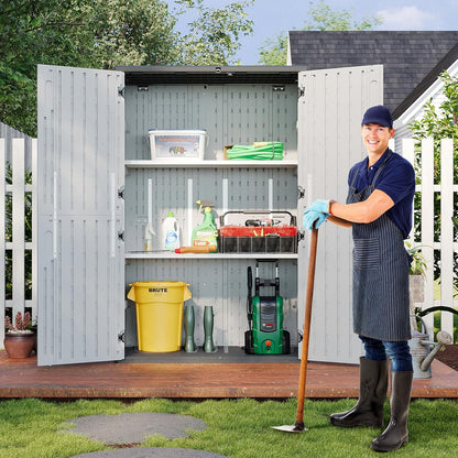 Resin Utility Storage Cabinet with Floor