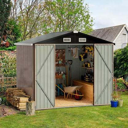 Metal Storage Shed House with Air Vent