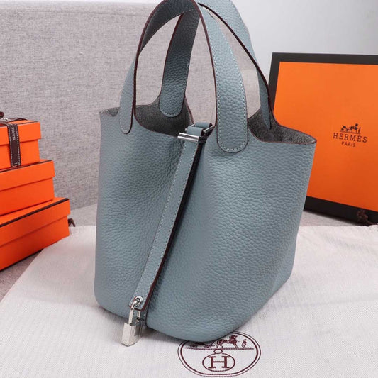 Hermes Goyard AAA-Picotin Lock 22cm 18cm bag BLUE/ORANGE/PINK