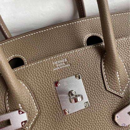 Hermes Goyard AAA-Birkin 25/30/35 Bag silver hardware brown
