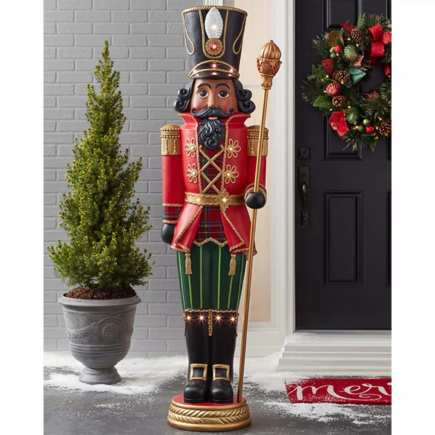 Life-Size LED Christmas Nutcracker, 60"