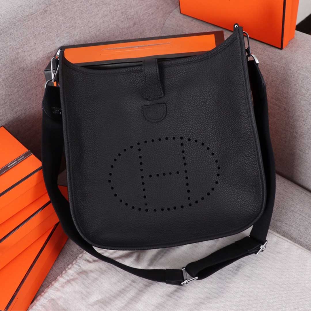 Hermes Goyard AAA-Evelyne III 29 bag ORANGE/BLACK/BLUE