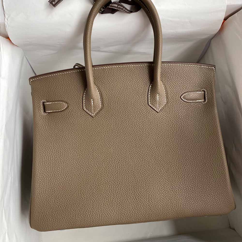 Hermes Goyard AAA-Birkin 25/30/35 Bag silver hardware brown
