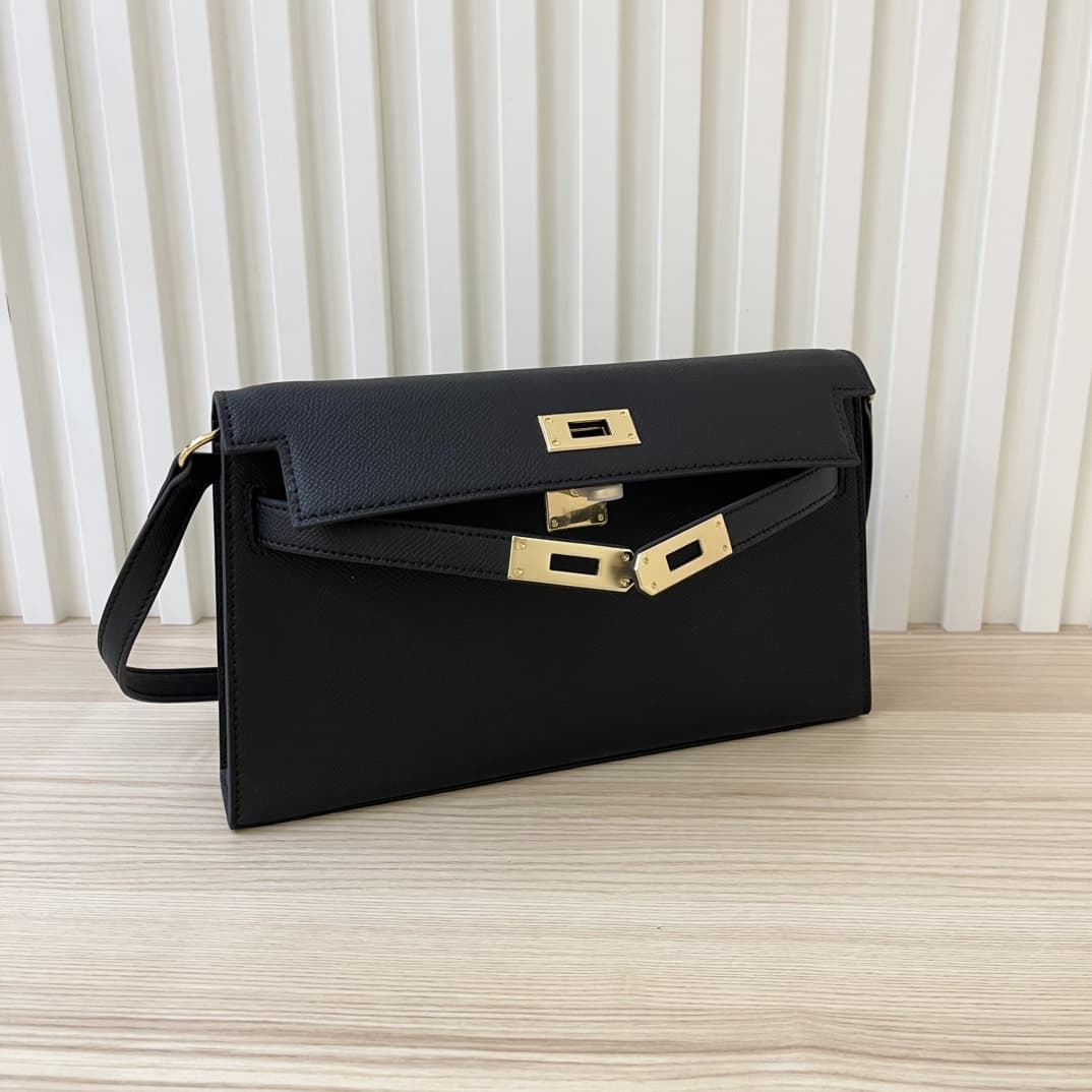 Hermes Goyard Kelly Elan black