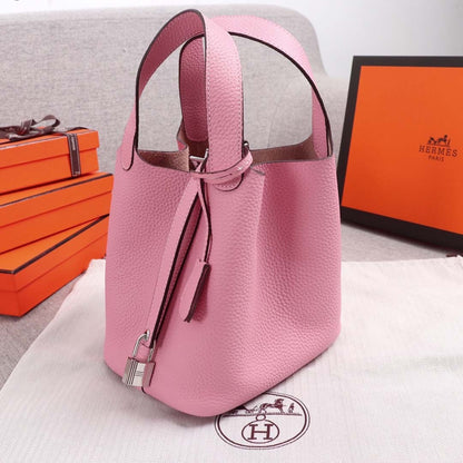 Hermes Goyard AAA-Picotin Lock 22cm 18cm bag BLUE/ORANGE/PINK