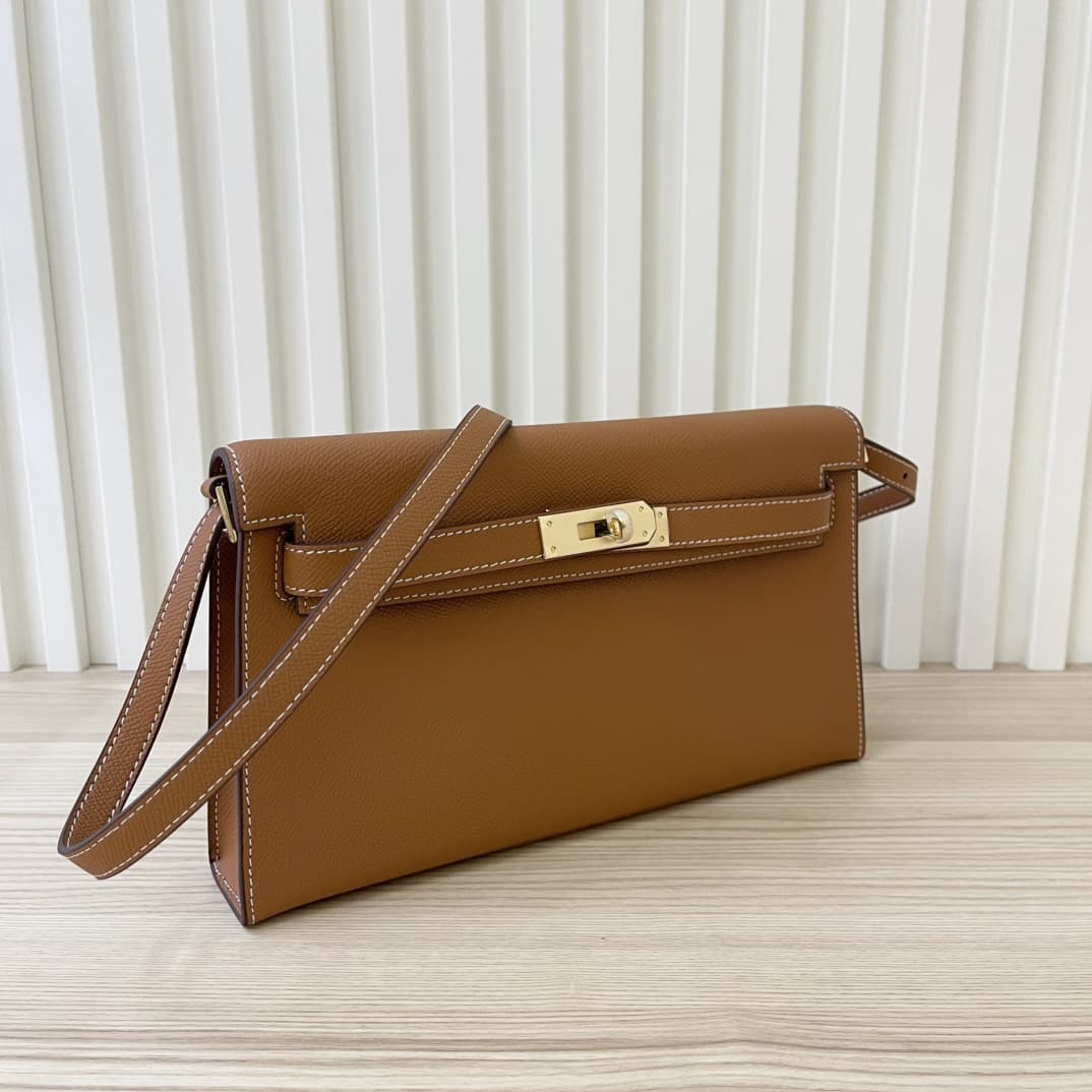 Hermes Goyard Kelly Elan brown