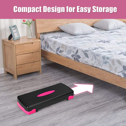 Step Platform, 26 Adjustable Aerobic Exercise Step Deck