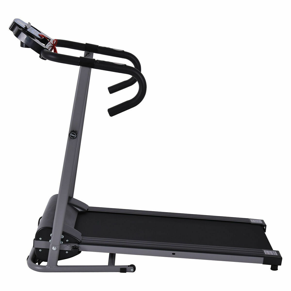 Electric Folding Treadmill with LCD Display and Heart Rate Sensor