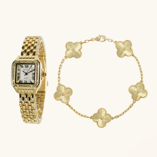 2-Piece Watch Bracelet Set Sofia