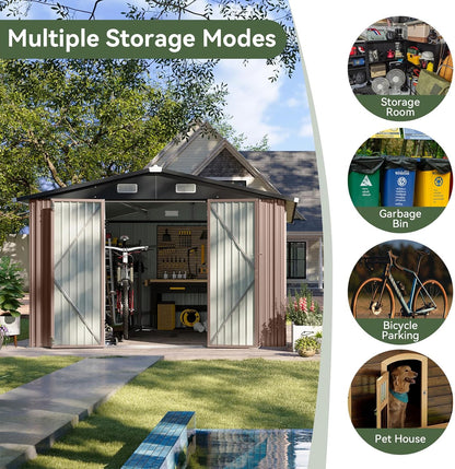 Metal Storage Shed House with Air Vent