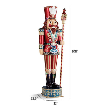 LED Giant 9ft Traditional Nutcracker