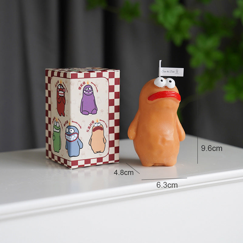 Wholesale Mini Funny Novelty Handmade Halloween Aromatherapy Cute Monster Shape Scented Candles