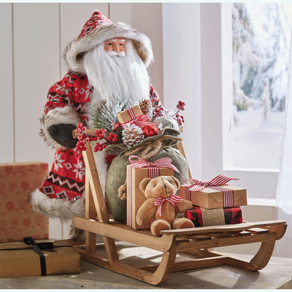 Nordic Santa on Sleigh Figurine