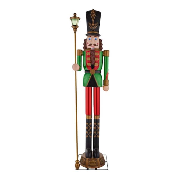 8 ft. Giant-Sized Lantern Nutcracker with LifeEyes LCD Eyes