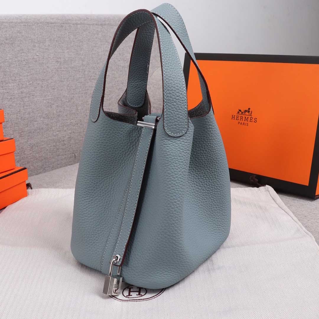 Hermes Goyard AAA-Picotin Lock 22cm 18cm bag BLUE/ORANGE/PINK