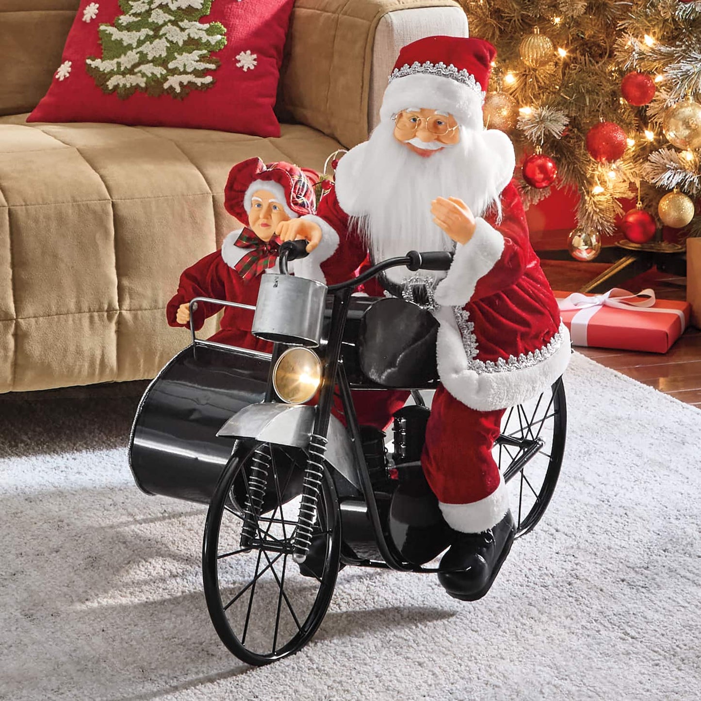 Santa on Motorcycle