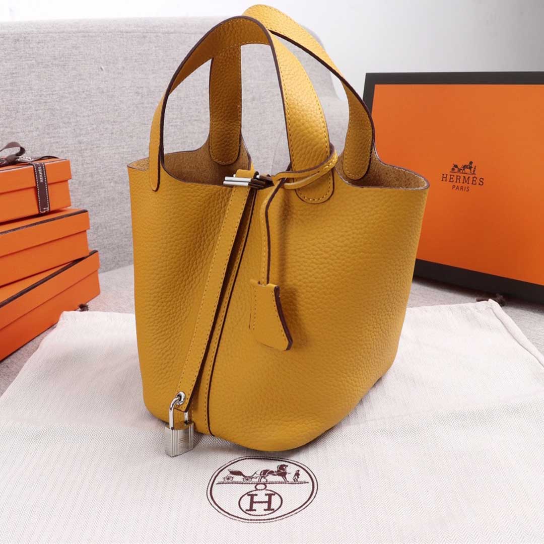 Hermes Goyard AAA-Picotin Lock 22cm 18cm bag BLUE/ORANGE/PINK