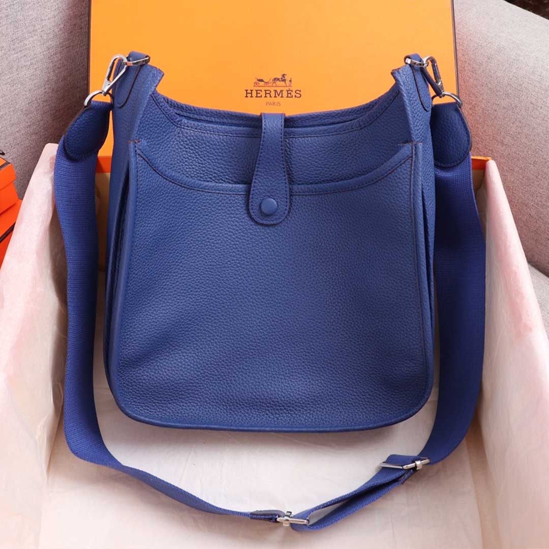 Hermes Goyard AAA-Evelyne III 29 bag ORANGE/BLACK/BLUE
