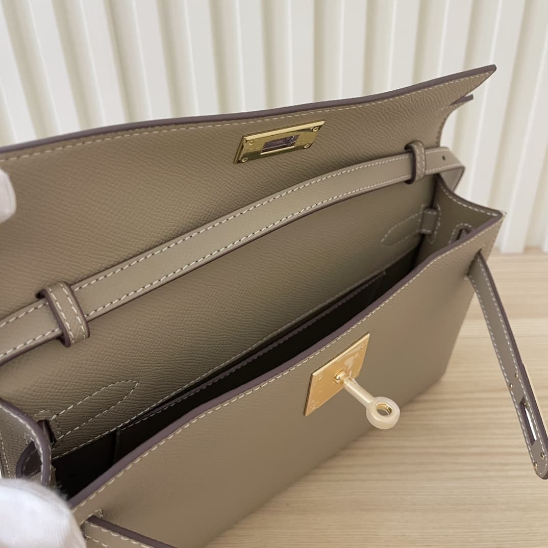 Hermes Goyard Kelly Elan gray
