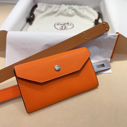 Hermes Goyard Kelly Pocket 18 Belt orange