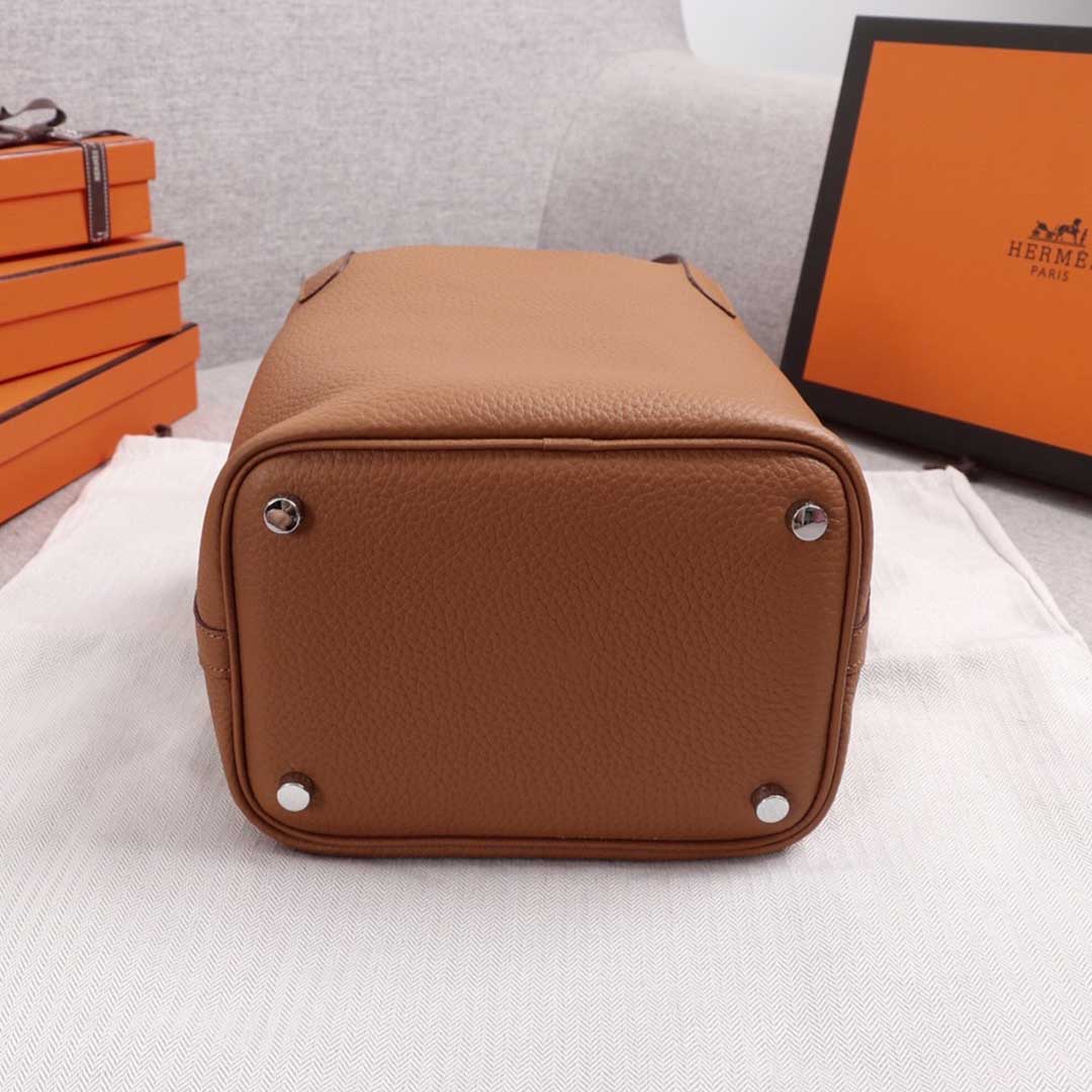 Hermes Goyard AAA-Picotin Lock 22cm 18cm bag BLACK/GREEN/BROWN