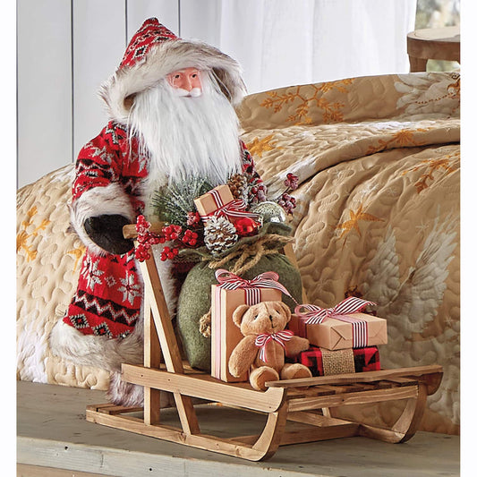 Nordic Santa on Sleigh Figurine