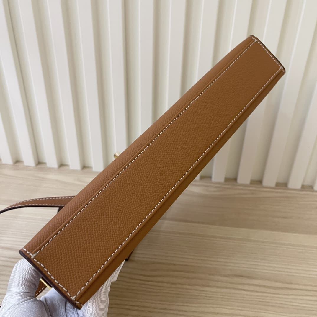 Hermes Goyard Kelly Elan brown