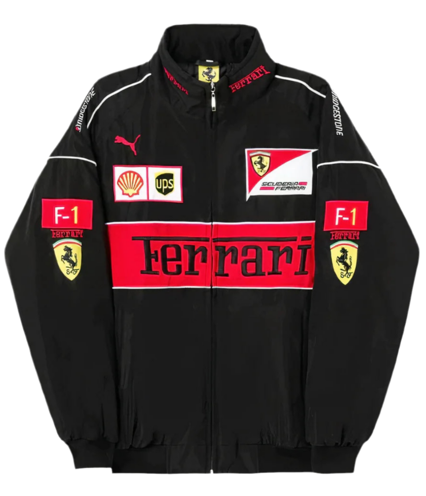 Ferrari F1 Vintage Racing Jacket - Black Edition